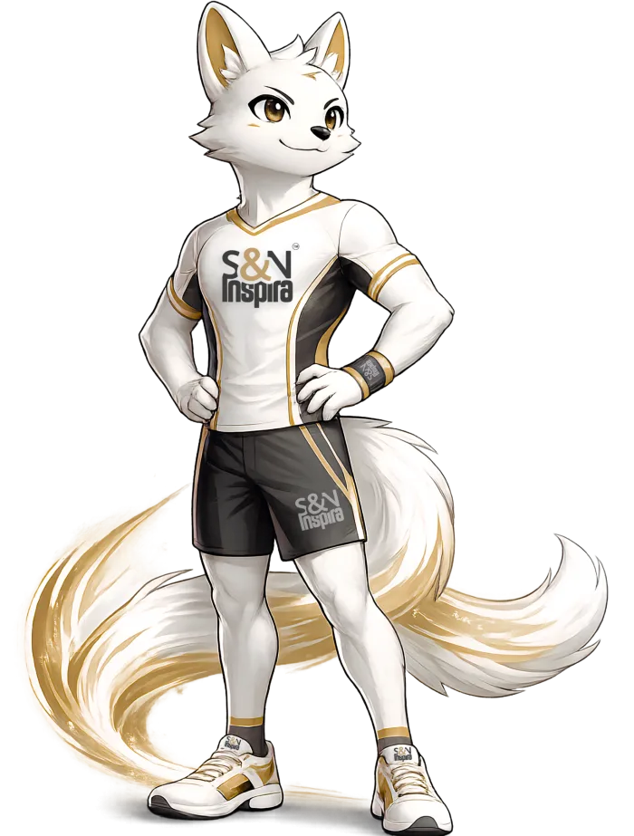 Mascote Inspira com a camisa oficial S&N Inspira
